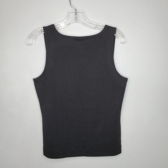 The Limited Embellished Applique Black Tank Top Size L - Picture 5 of 10